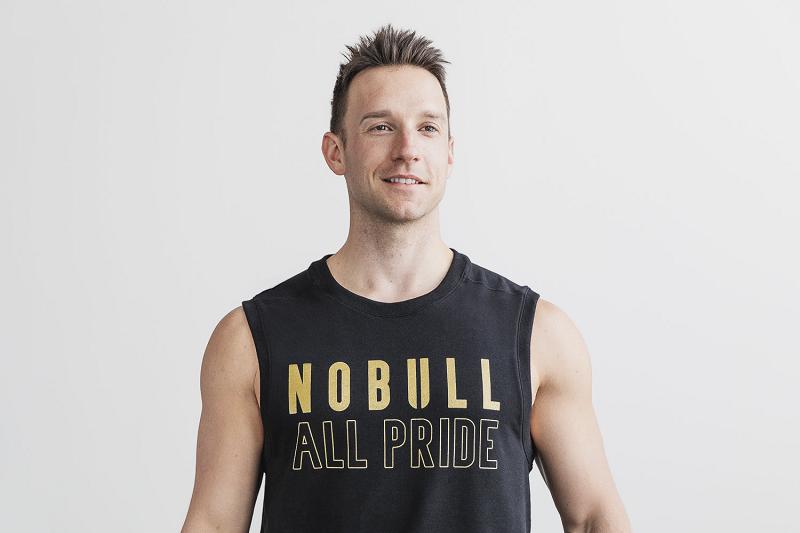 Women's Nobull Sleeveless Crew Sweatshirt (PRIDE) Hoodie Black | SG S3139G